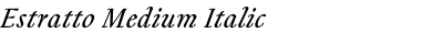 Estratto Medium Italic